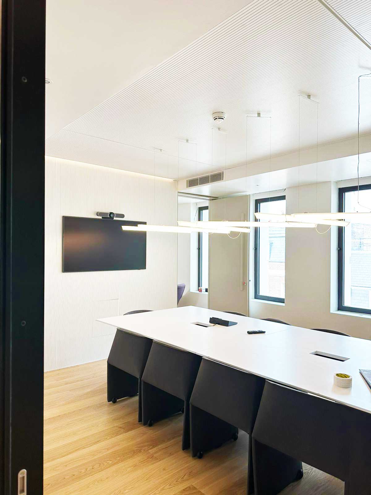 These offices have been decorated with a contemporary Italian style in Central London.